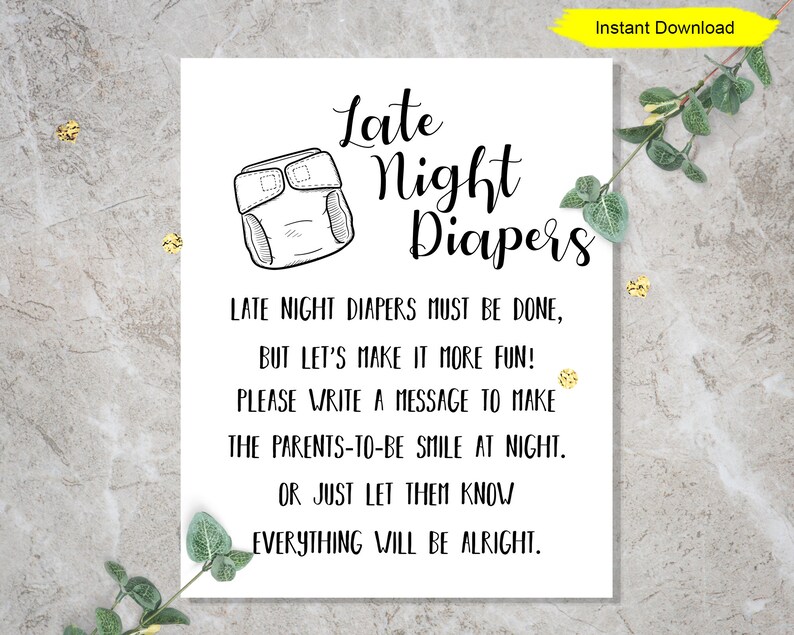 late night diaper game