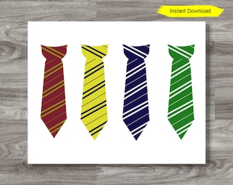 House Ties - INSTANT DOWNLOAD - Digital PDF print Printable Birthday Bridal Shower birthday party