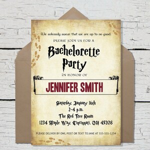 Bachelorette Party Editable Invitation - INSTANT DOWNLOAD -printable digital custom customized corjl wizard hen party Template
