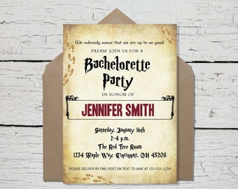 Bachelorette Party Editable Invitation - INSTANT DOWNLOAD -printable digital custom customized corjl wizard hen party Template