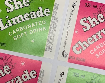 Vintage Soda Labels, Ephemera Set of 8, Junk Journal Kit