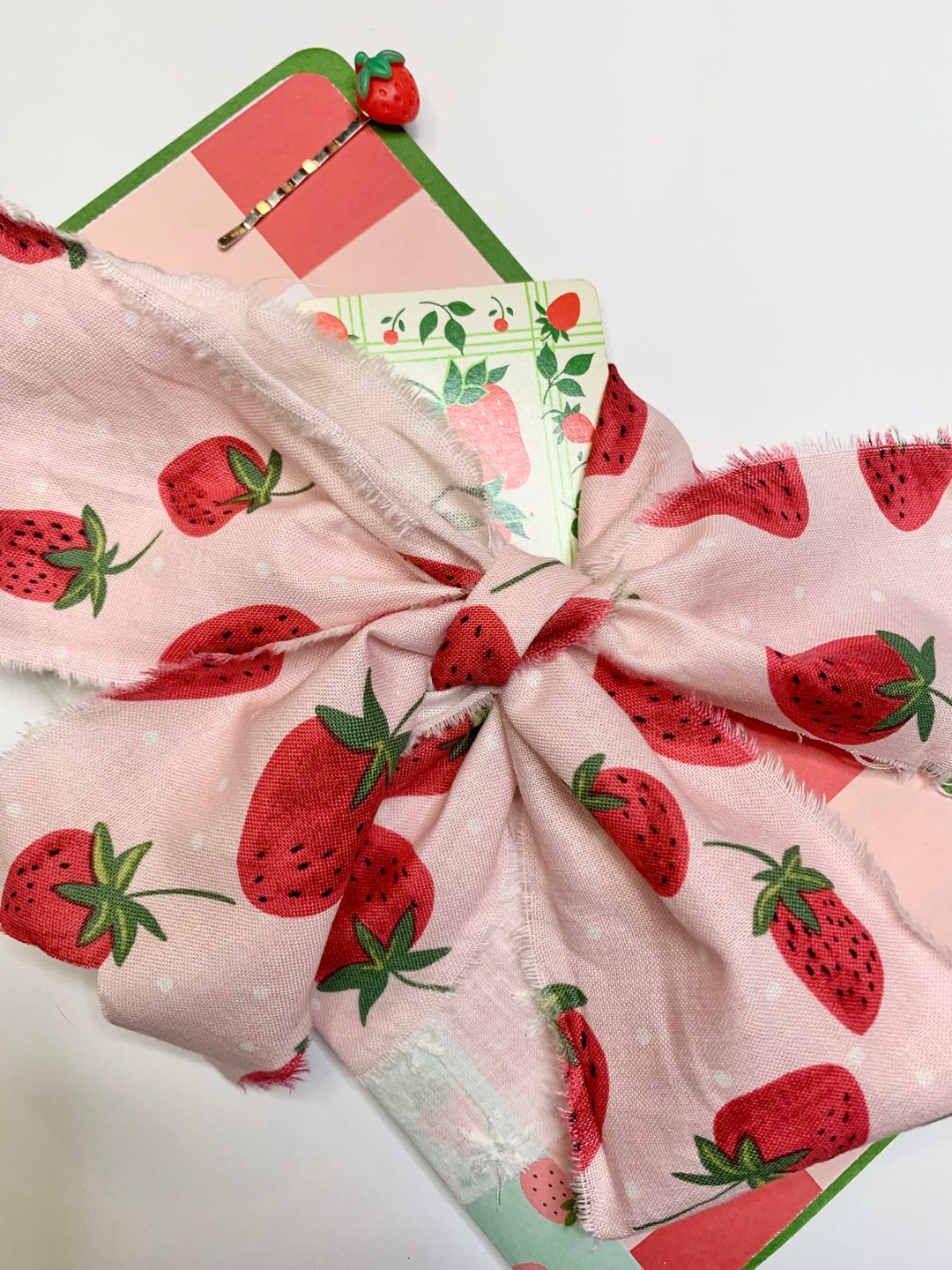 Strawberry Journal, Cottage Journal, Cottage Core, Junk Journal Etsy