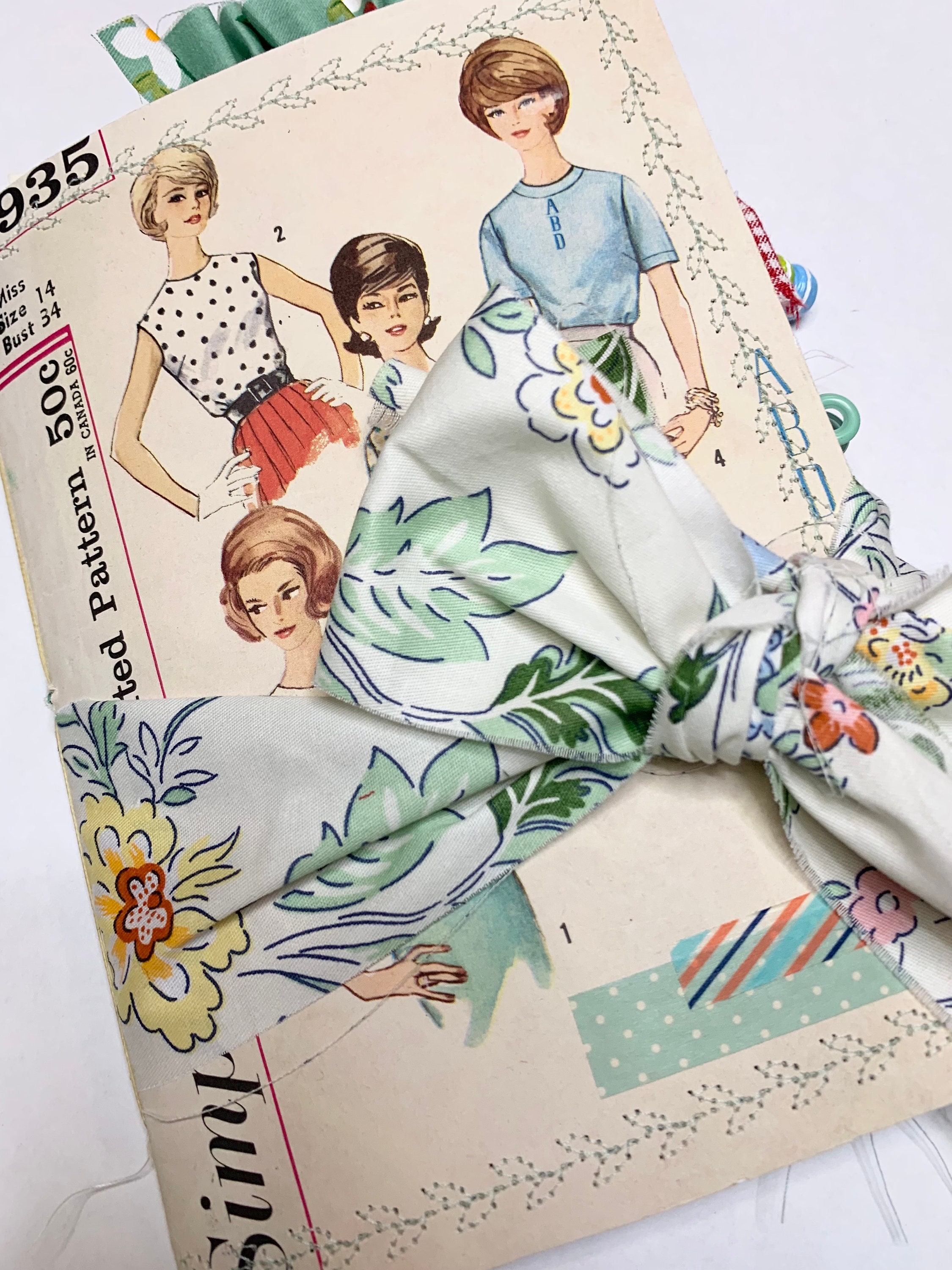 Simple Journal Design Pattern Print Vintage Sewing Pattern Junk Journal Summer Journal - Etsy