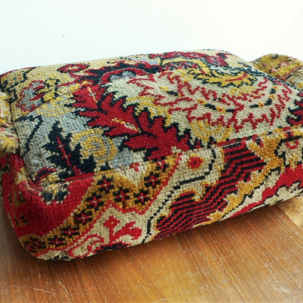 Antique Victorian Foot Rest Ottoman antique carpet Ottoman Antique foot stool