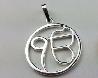 Sterling Silver Ek On Kar Pendant - Sikh