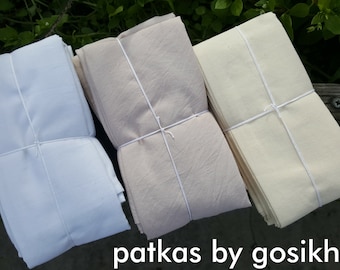 Three Sets - Sikh Patka - White, Natural and Tea shade