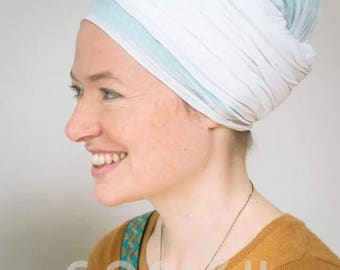 3 meter White F74 Sikh Turban and Chunni - Kundalini Starter Set