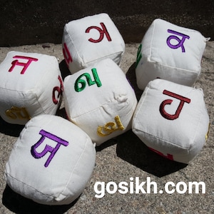 AS-IS - Alphabet Cubes - Punjabi - 35 Characters