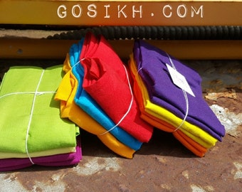 A set of 9 Sikh Patkas for sikh kids