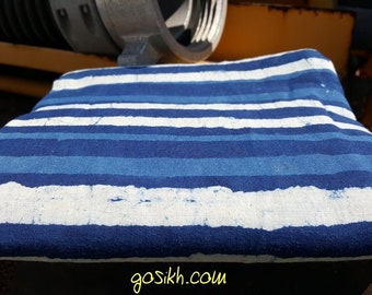 Sikh Turban - Natural Indigo Dyed - Design I - Handmade