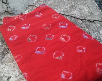 Hand made Rajasthani Bandhej Scarf - Red