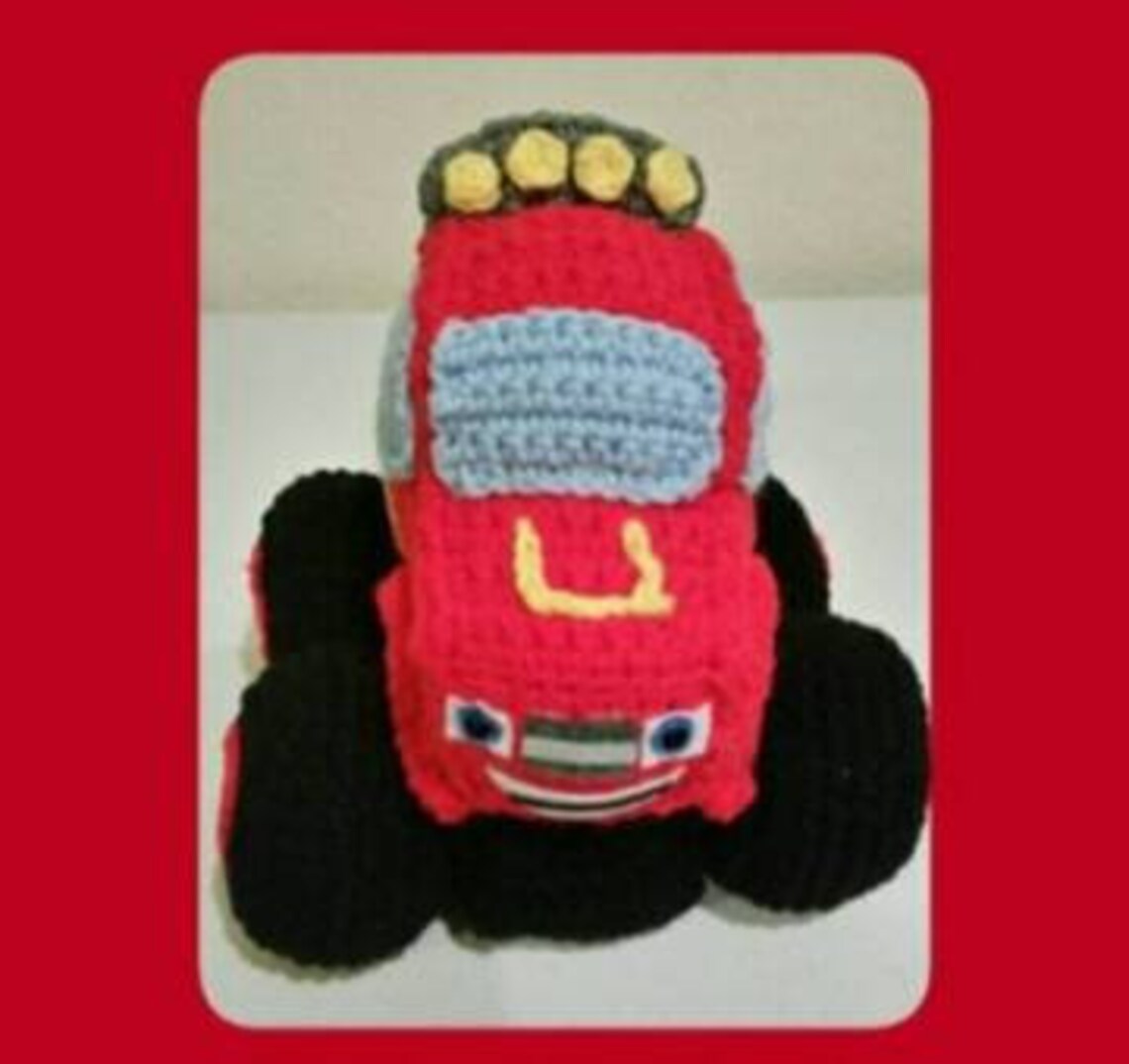 Monster Truck Crochet Handmade Bedtime Toys Handmade Trucks Etsy