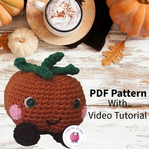 Crochet Pumpkin Man Pattern | Amigurumi Halloween Fall Decor (Digital Download)
