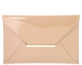 nude patent handbags