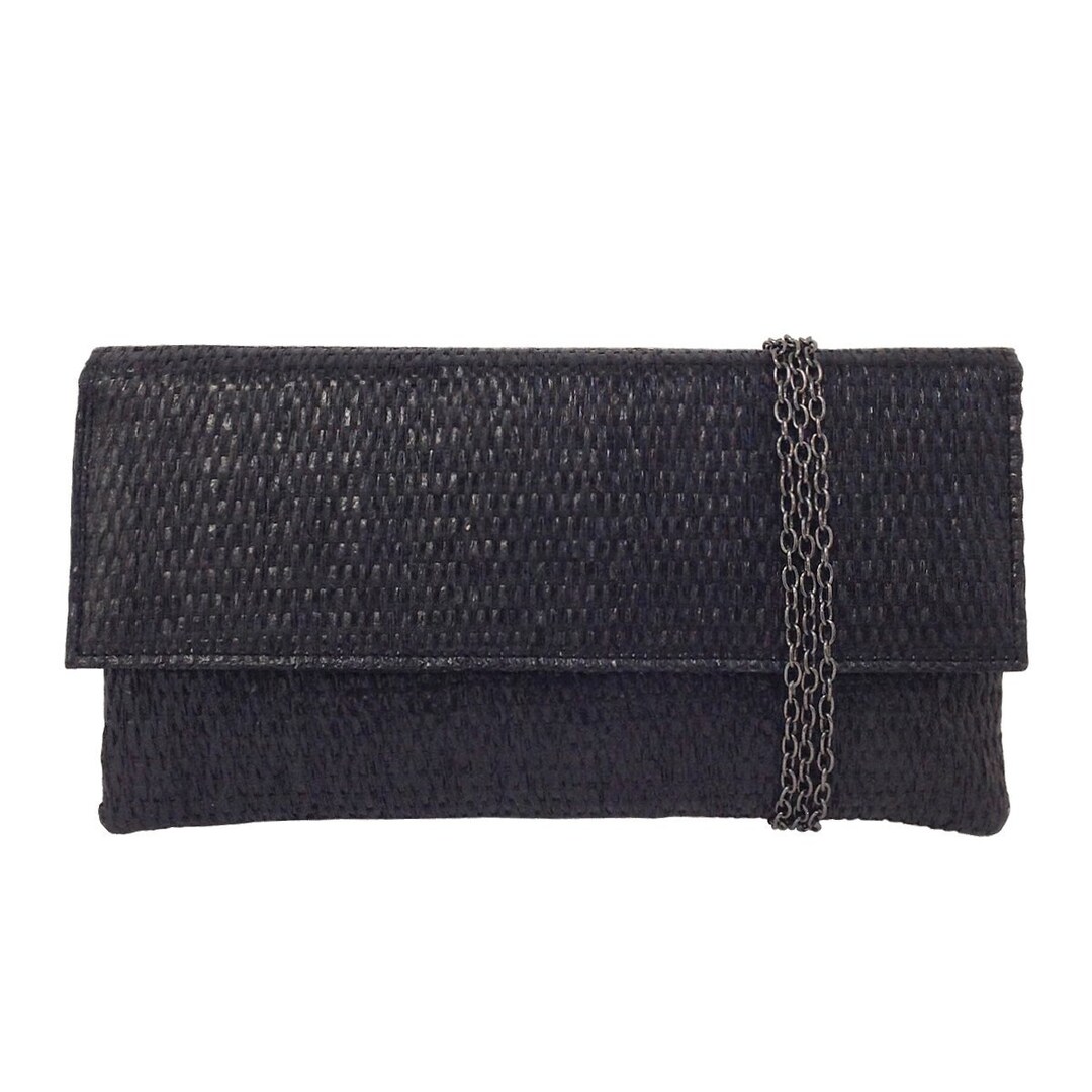 Raffia Straw Clutch Etsy