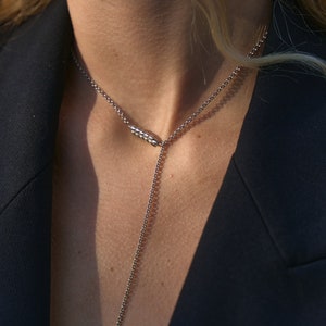Minimalist Necklace, Adjustable Silver Wheat Chain, Dainty Necklace 925 Jewelry, Elegant Ukraine Jewelry for Gift, Thin Ethnic Necklace