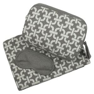 Chains -  Blanket Set - 100% Cotton - Taupe/Linen