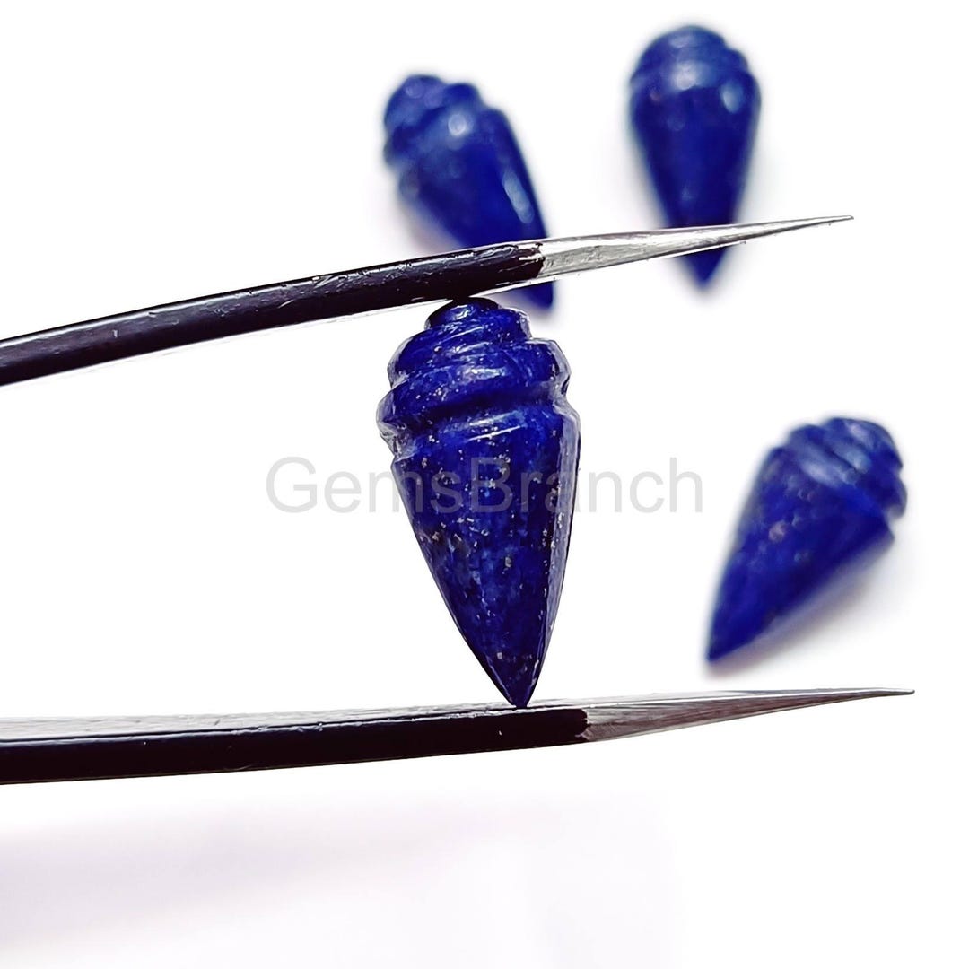 AAA Lapis Lazuli Conch Shell Necklace Charms, Carved Shell Beads for ...