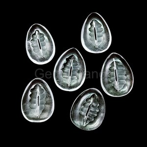 Crystal Quartz Conch Shell Charms, Clear Quartz Smooth Gemstone Carvings, Crystal Sea Shells For Jewelry, Crystal Hand Carved Kaudi Charms