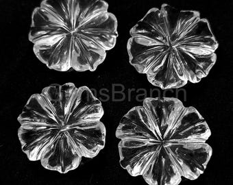 Pendentif Sculpté Fleur De Rose En Améthyste Naturelle 26mm - Plaqué Argent 18k - Neuf