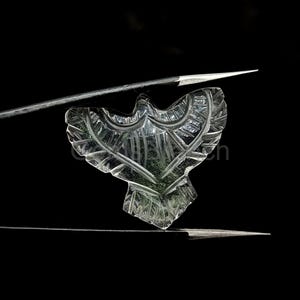 Crystal Quartz 30mm Eagle Shape Carvings, Clear Quartz Bird Carved Gemstone, Crystal Gemstone Pendant,Crystal Quartz Hand Carved For Jewelry