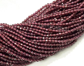 Taddart Minerals Bracelet Coloré En Pierres Précieuses Naturelles Rubis Et Saphir Avec Boules Facettées De 4 Mm Montées Sur Fil De Nylon élastique - Fait à La Main - 11