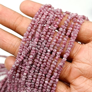 Natural Pink Diamond Uncut Beads, Raw Diamond Nuggets Beads, Diamond Conflict Free Beads, Diamond Uncut nuggets Beads, Pink Diamond Jewelry
