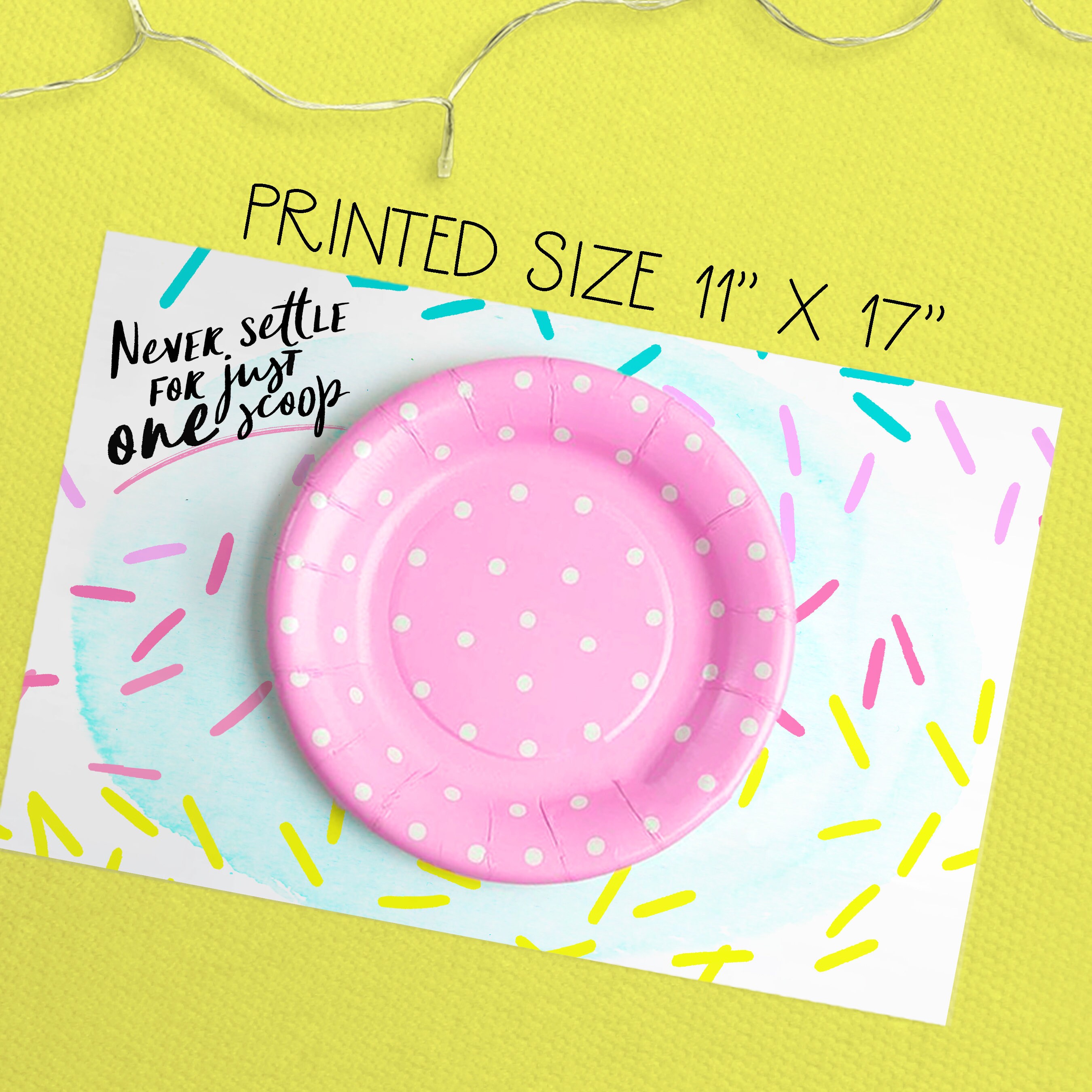 Ice Cream Party Printable Place Mat Ice Cream Party Decor - Etsy