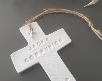 Communie Gunsten ~ Clay Cross Favor ~ Heilige Communie ~ 1e Heilige Communie ~ Doop gunsten ~ Doop Gunsten ~ Doop gunsten