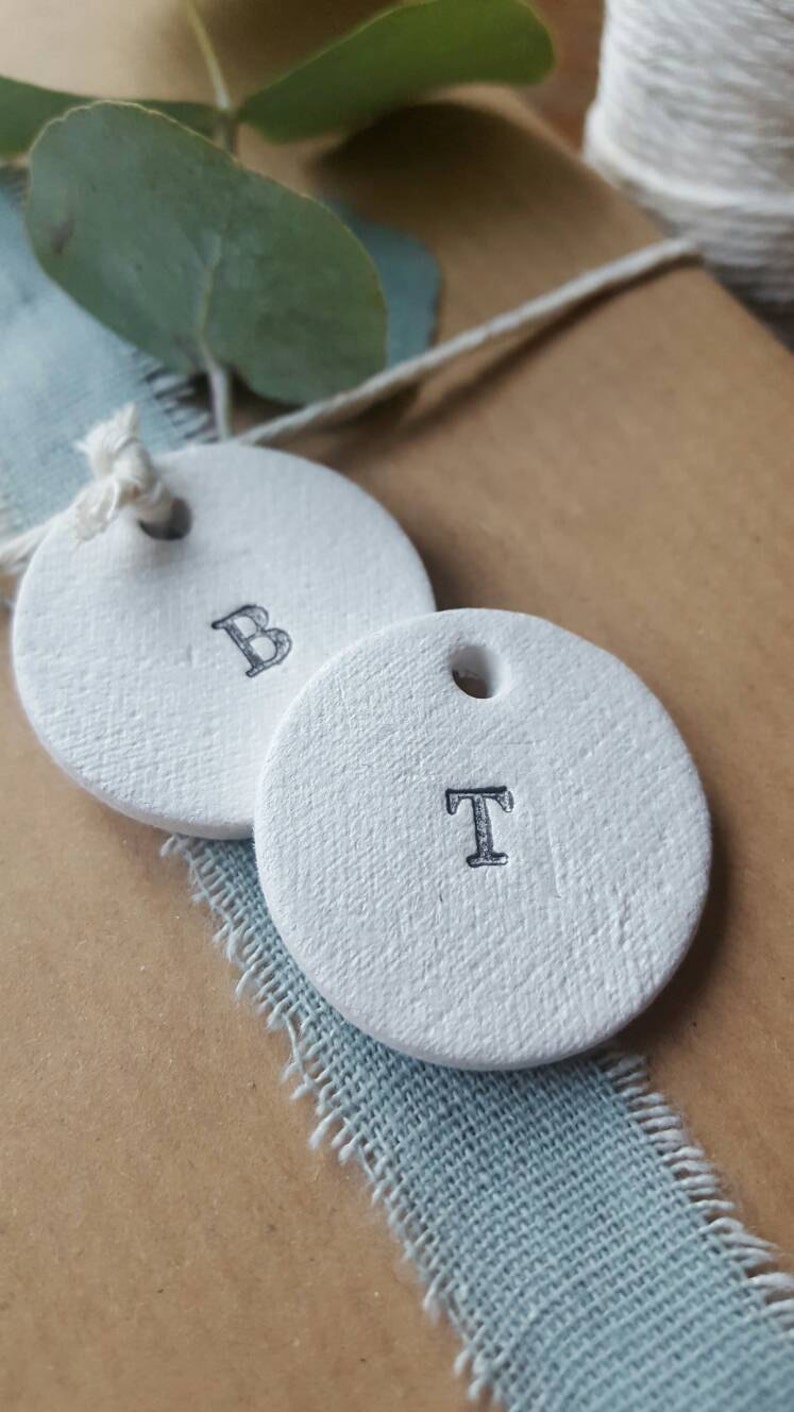 Set of 10 Letter Gift Tags Personalized Gift Tags Etsy