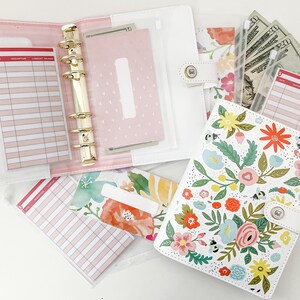 A6 Budget Binder, Cash Envelopes, Laminated Reusable Cash Envelopes, Cash Binder, Money Binder, Cash Envelope Binder, Budget Envelopes