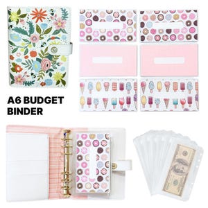 Budget Binder, Cash Envelopes, A6 Money Binder, Laminated Reusable Cash Envelopes, Cash Binder, Cash Envelope Binder, Budget Envelopes