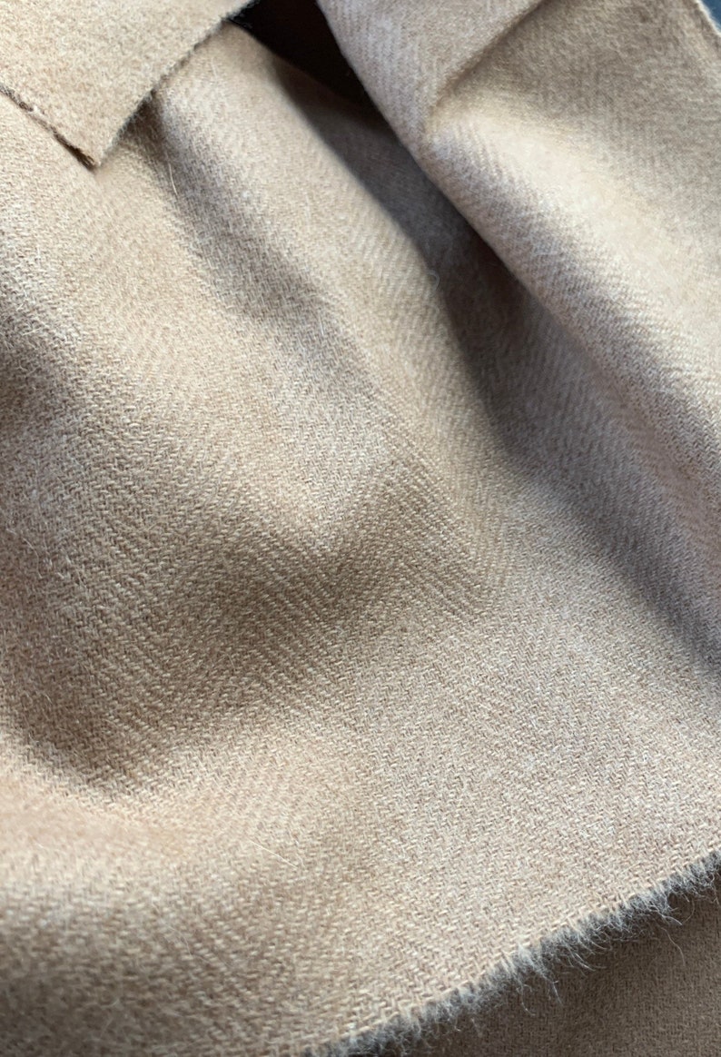 Camel Wool. Camel Hair Fabric 1/2 yd. Vintage Wool Fabric. Etsy