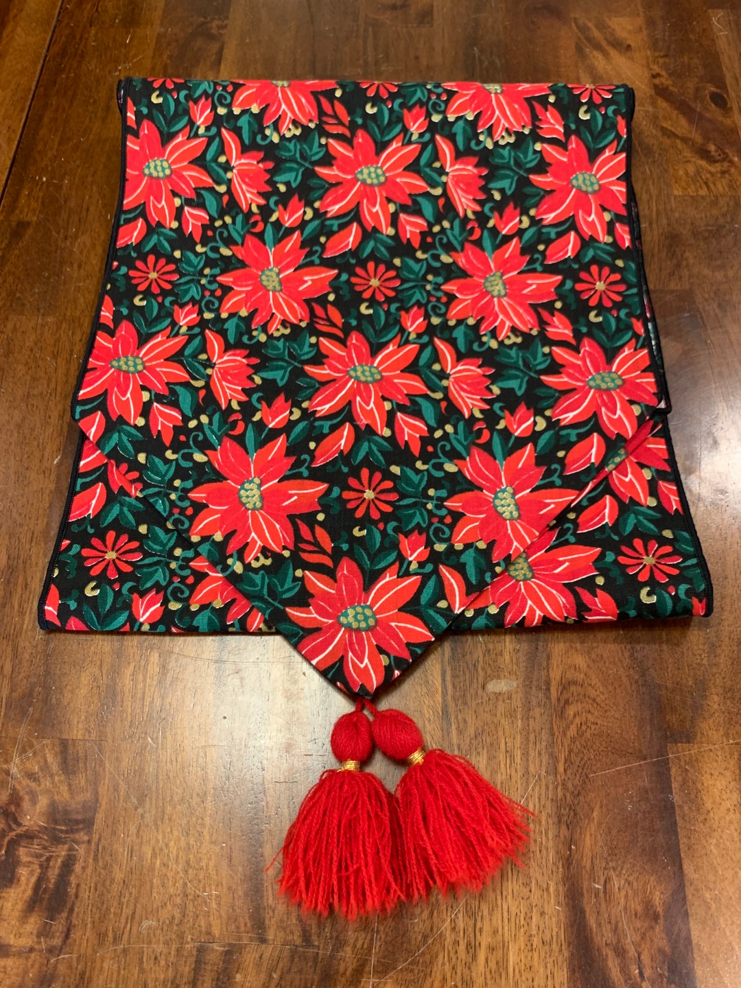 Vintage Christmas Table Runner. 14 per 68. Red Etsy Italia