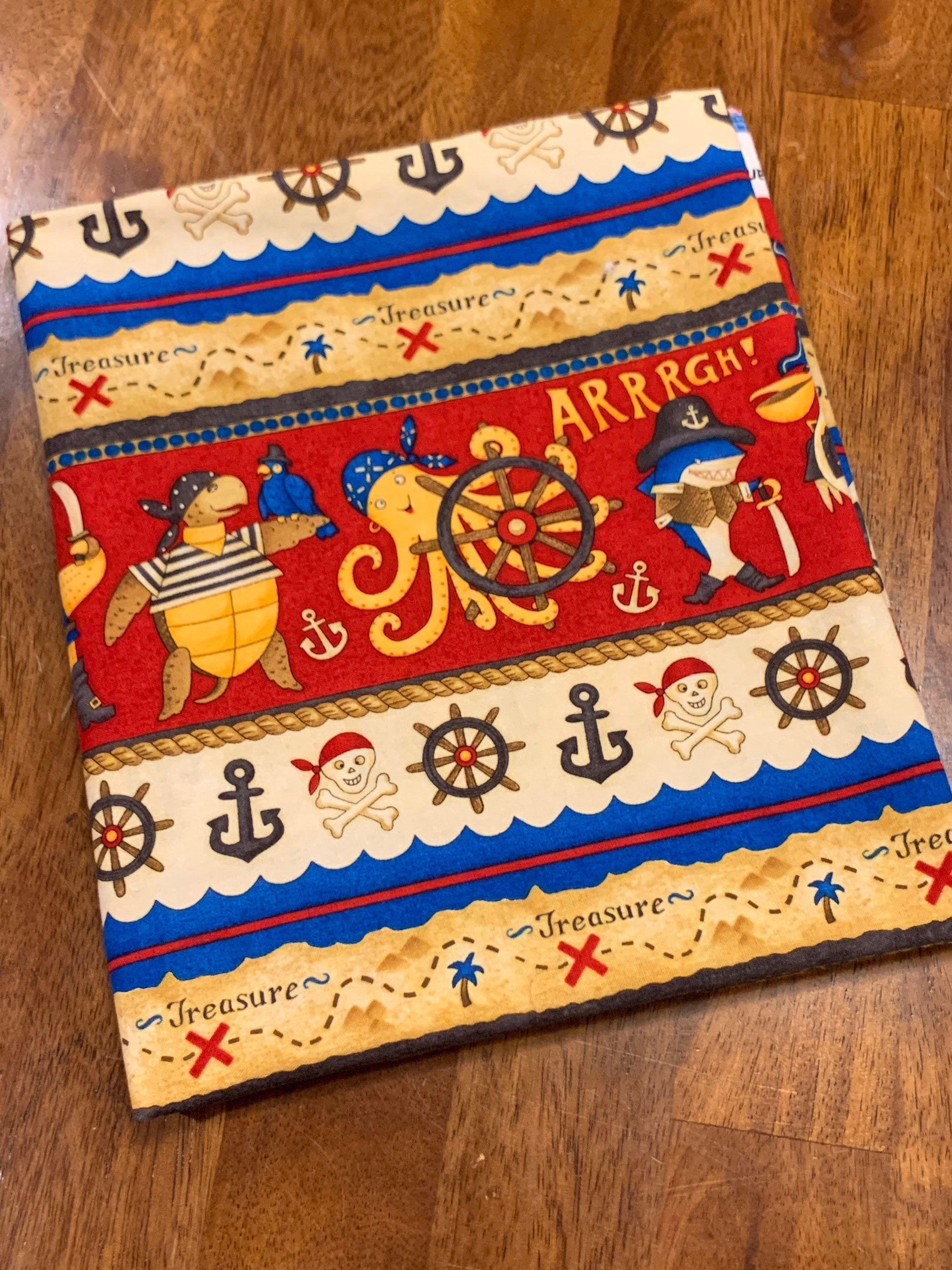 Pirate Fabric. 1/2 Yd. Treasure Chest Fabric. Pirates of the Etsy