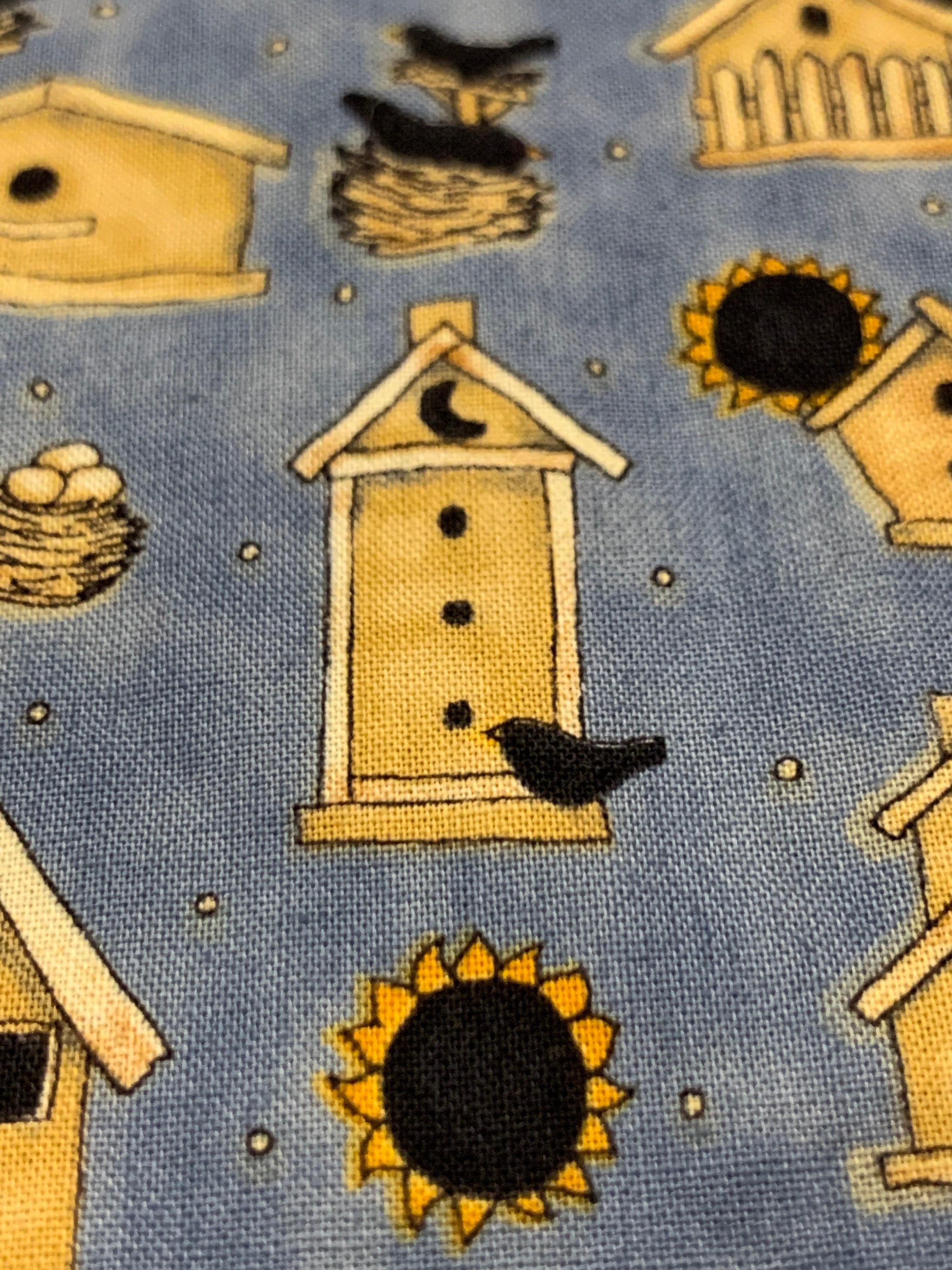 Debbie Mumm Fabric. 1/2 Yd. Birdhouse Fabric. Bird Fabric. Etsy Australia
