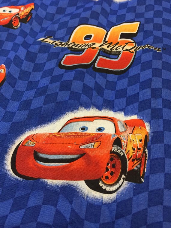 Cars Fabric. FQ. Lightning McQueen Fabric. Nascar Fabric. Etsy