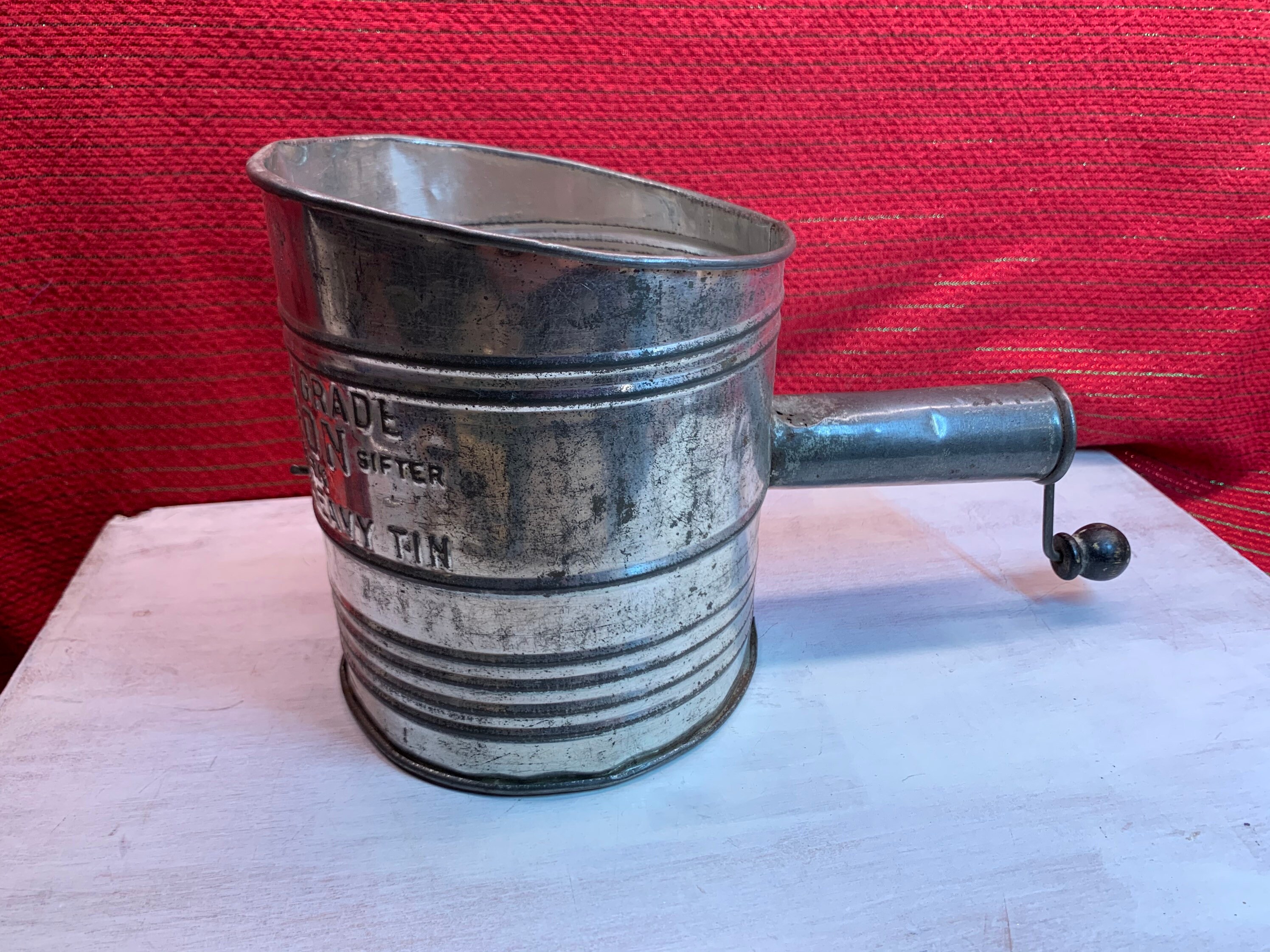 Vintage Sifter. 11 cup. Flour Sifter. Large Sifter. Spinning Etsy