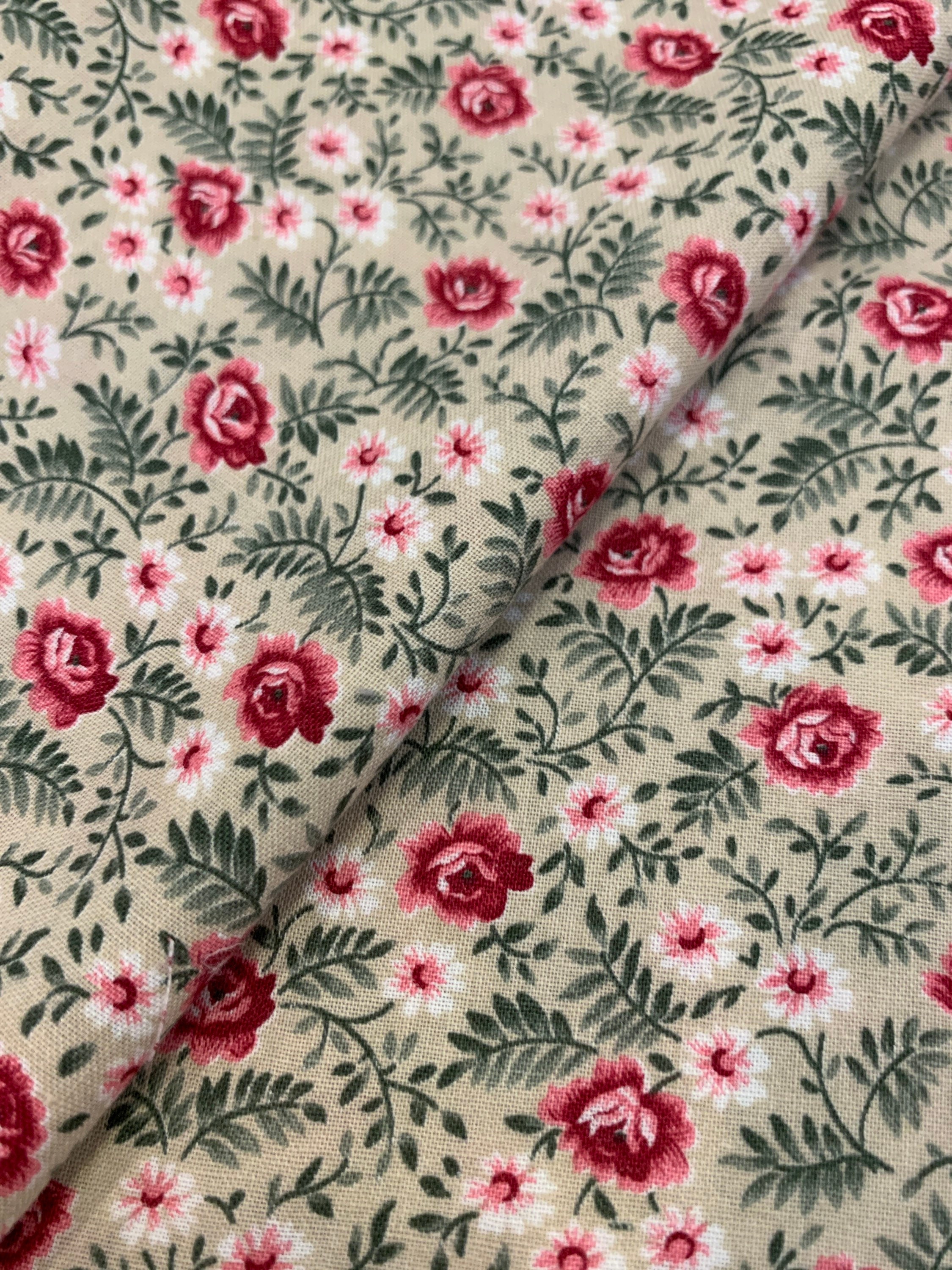 Vintage Cranston Fabric. Almost 1/2 yd. Vintage Chintz Fabric. Etsy