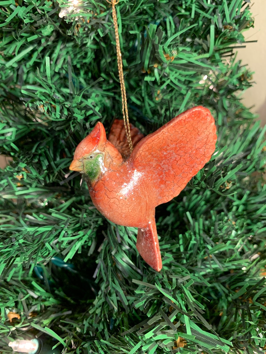 Cardinal Ornament. Vintage Bird Ornament. Sugared Christmas Etsy