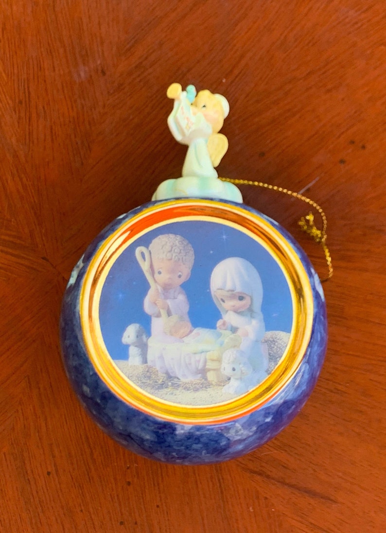 Nativity Ornament. Precious Moments Ornament. Lighted Etsy