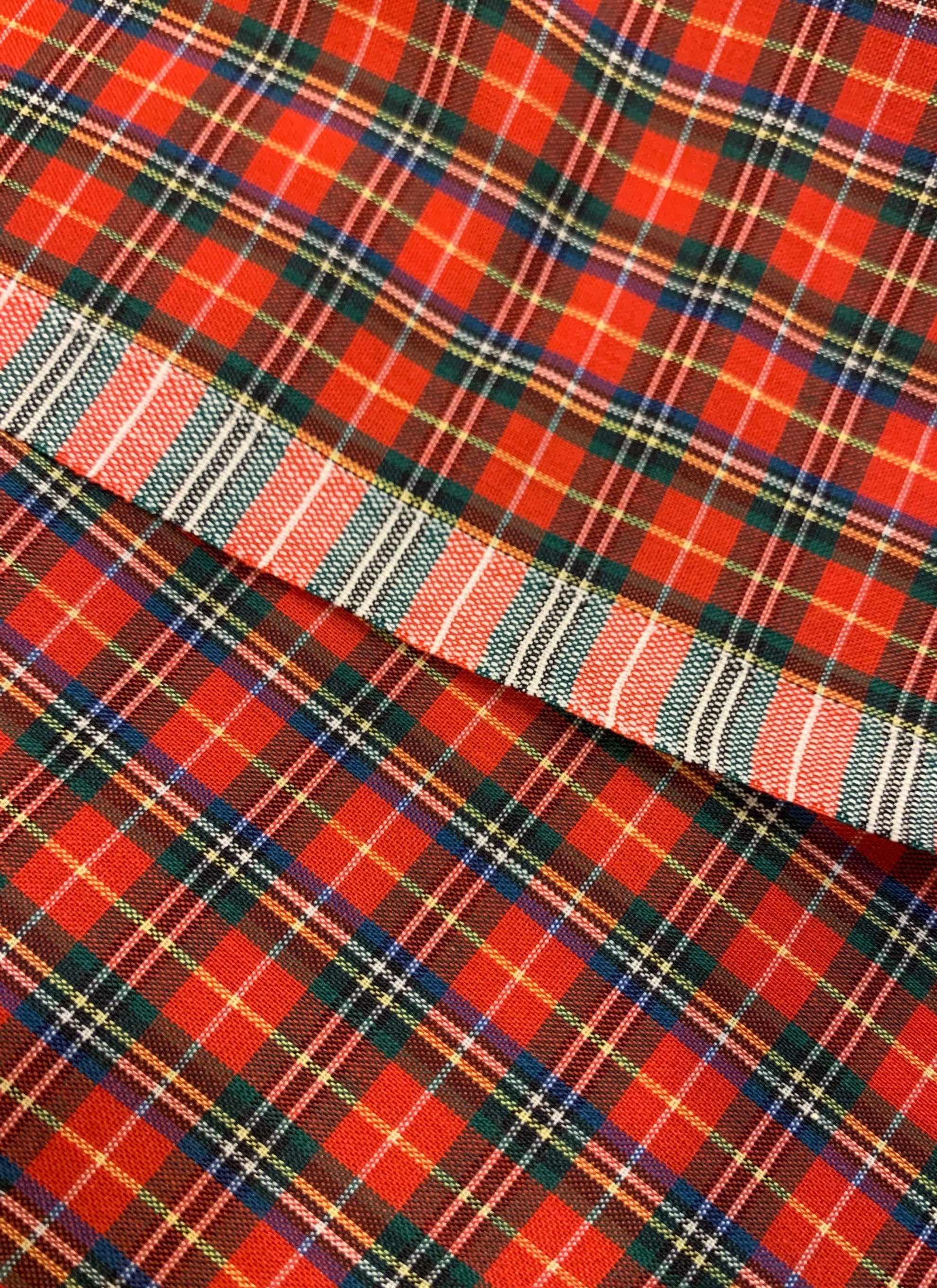 60 Fabric. Christmas Plaid Fabric. 1/2 Yd. Red Plaid Etsy Singapore
