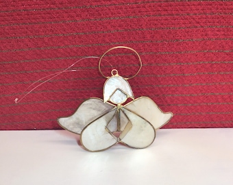 Mother of Pearl Ornament. Angel Christmas Decor! Vintage Angel Ornament. Angel Ornament.