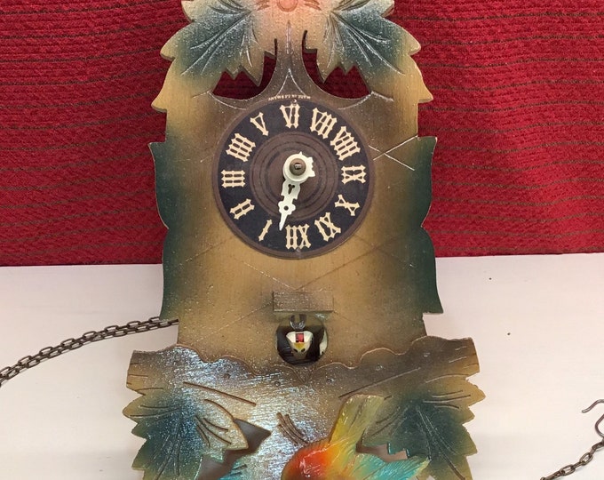 Non Working Cuckoo Clock. Made in West Germany. Vintage Cuckoo Clock