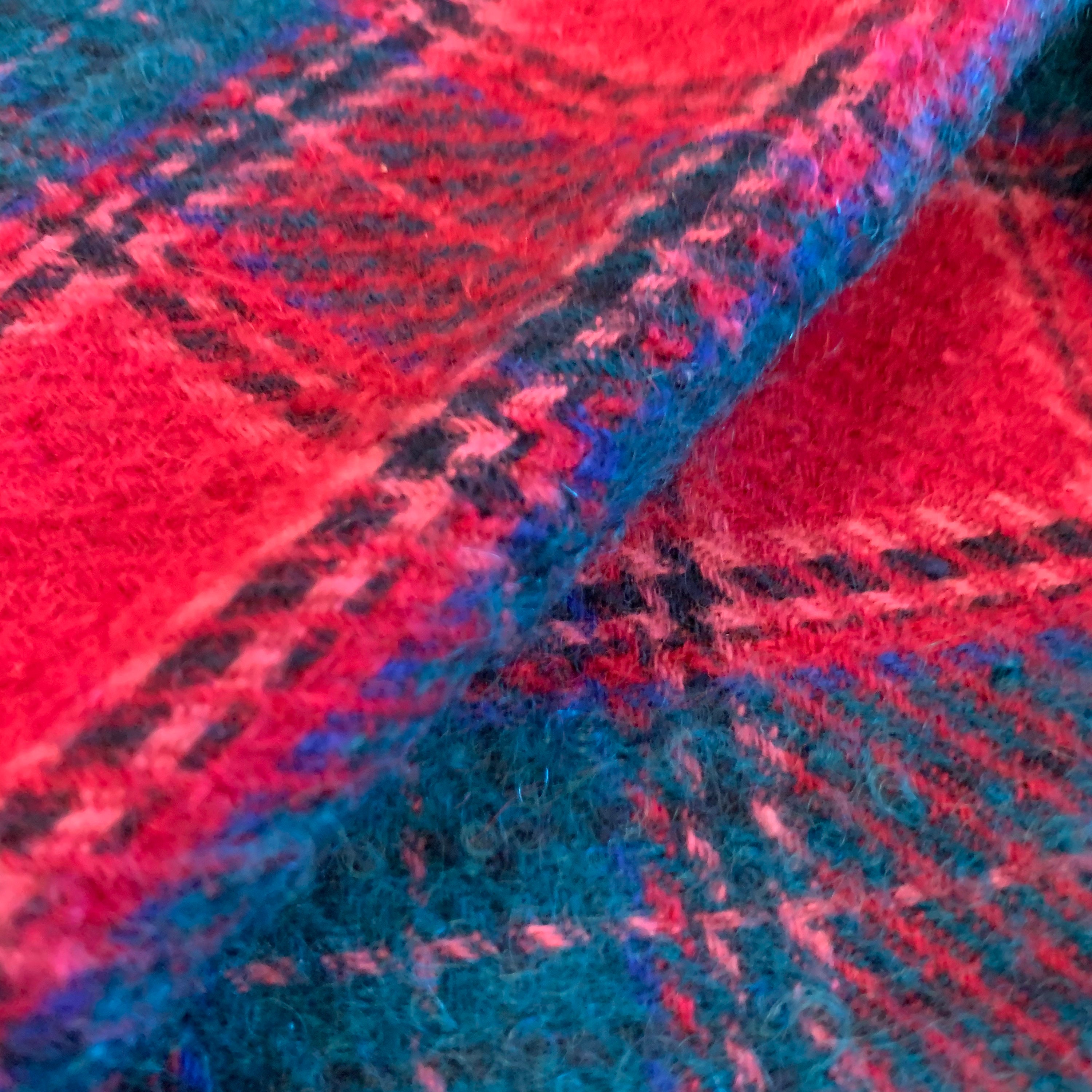 Vintage Wool Blanket. Wool Blanket. 48 by 55. Plaid Throw. Etsy