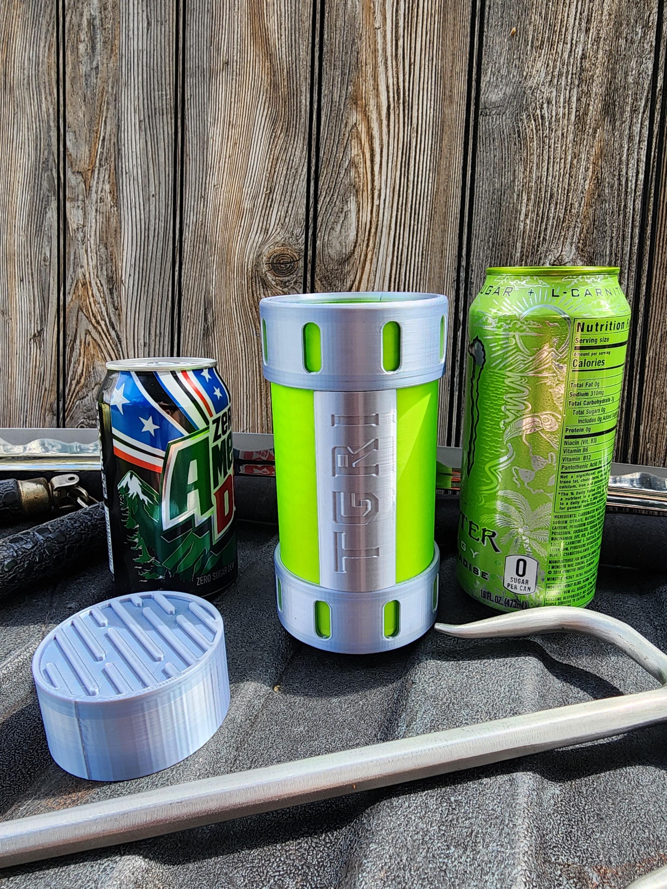 Porta-latas de gosma das Tartarugas Ninja, tamanhos 473ml e 355ml