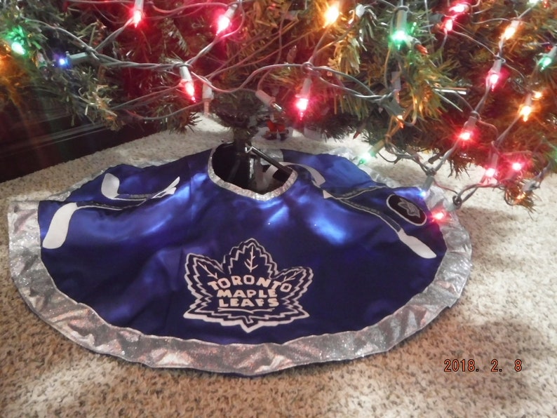 Toronto Maple Leafs Hockey Christmas Tree Skirt Etsy