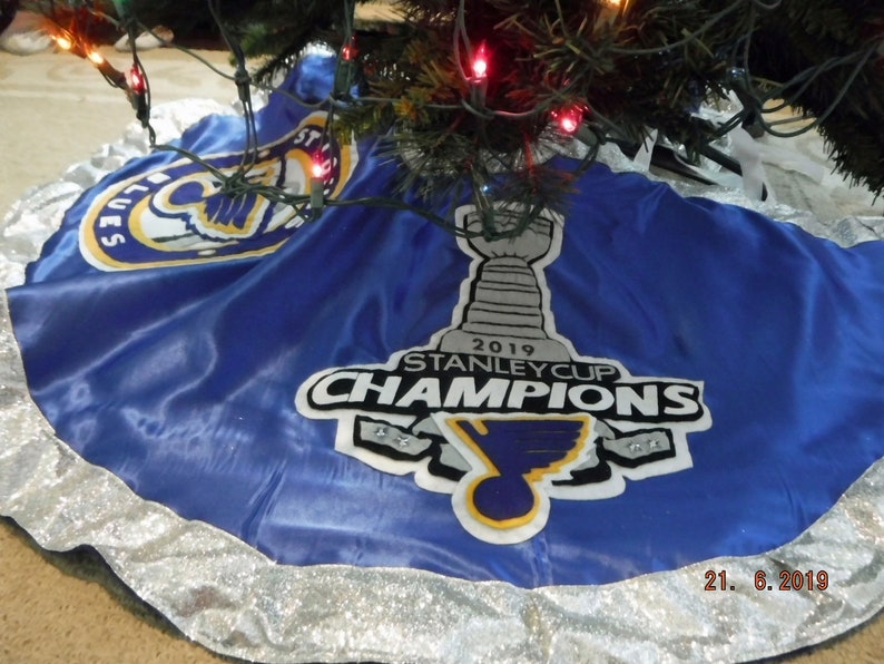 St. Louis Blues Hockey Christmas Tree Skirt Etsy