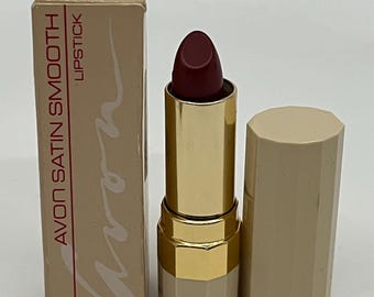 Vintage 1980’s Avon Satin Smooth Lipstick - Bashful Plum - Full Size