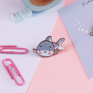 Kawaii Baby Shark Enamel Pins Cute Baby Shark Pin Kawaii Pins Katnipp Baby Shark Enamel Pins image 1